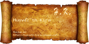 Husvéth Kira névjegykártya